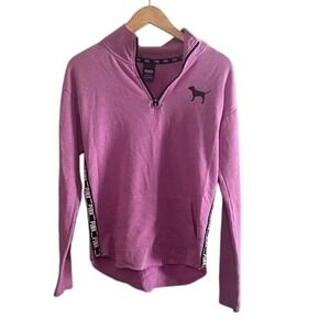 PINK Victoria's Secret Pullover Quarter Zip Sweatshirt‎ Lavender XS